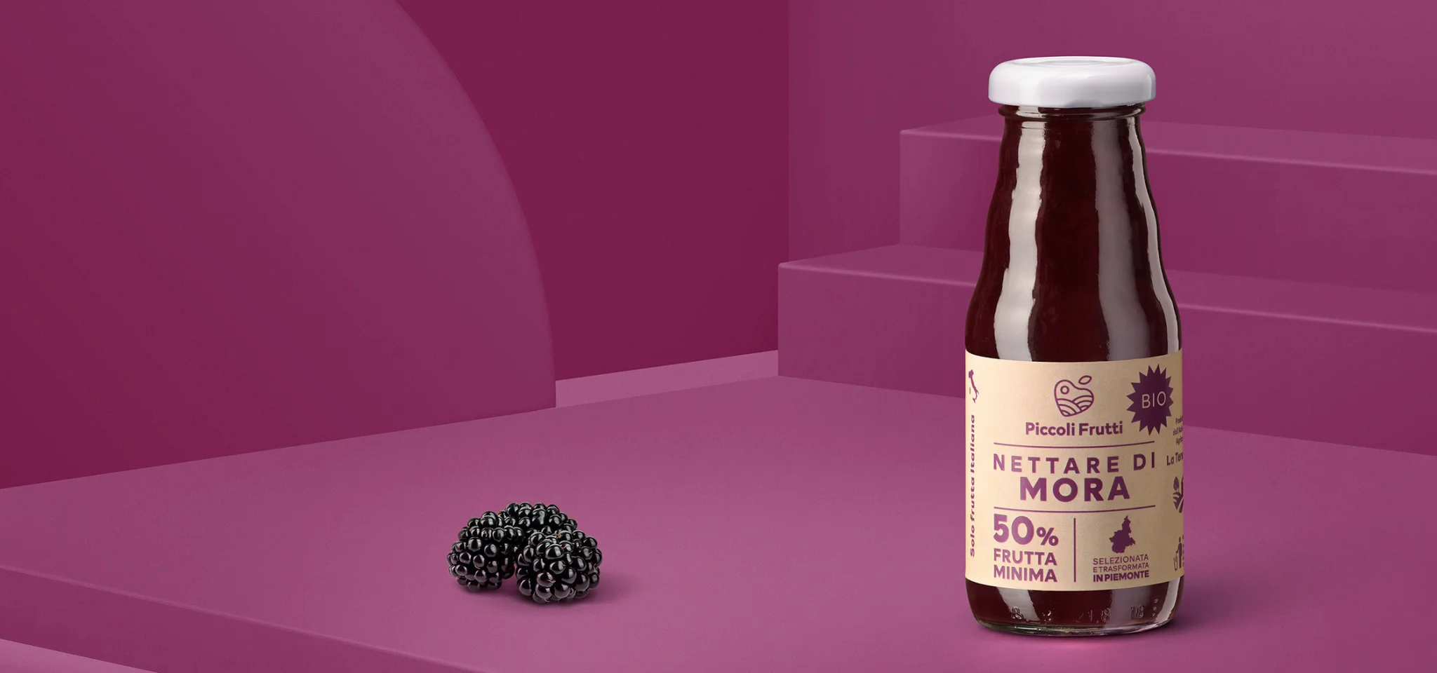 Produzione e lavorazione frutta biologica - Nettare di mora