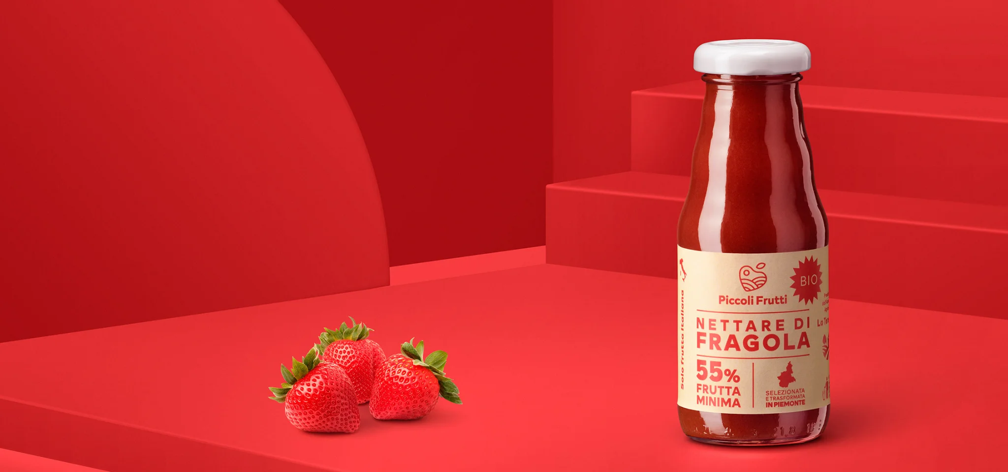 Produzione e lavorazione frutta biologica - Nettare di fragola